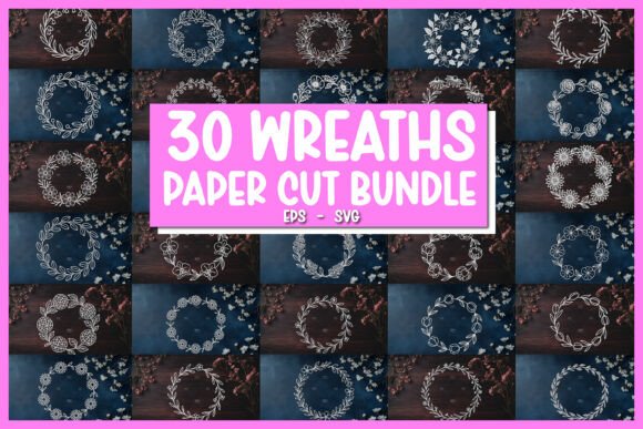 30 Paper Cut Floral Wreath SVG Review
