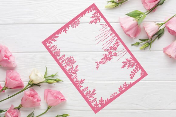 Beautiful Floral Fame Svg with Leaves Review