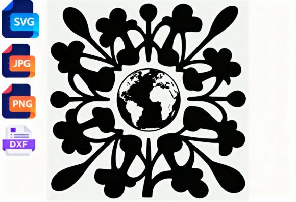 Earth Mandala SVG Floral Design Review