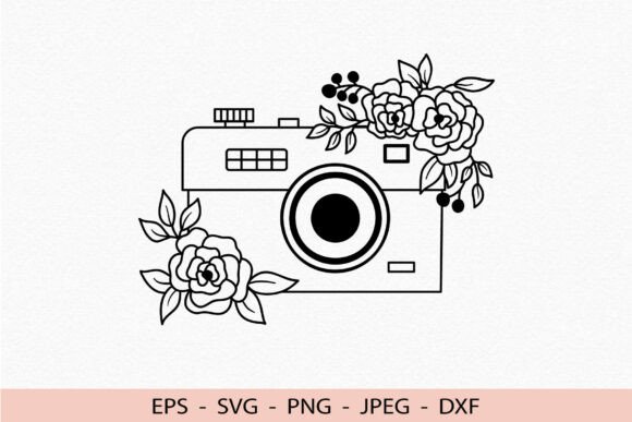 Floral Camera SVG Flower Cricut Design Review