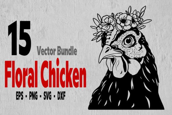 Floral Chicken Svg Bundle Review for Embroidery
