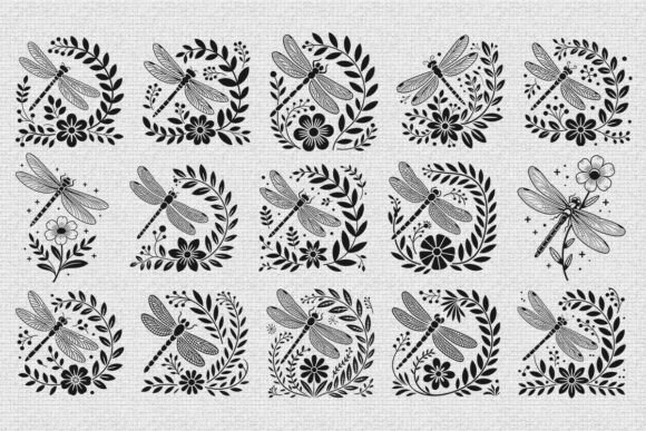 Floral Dragonfly SVG Bundle Cutting File Review