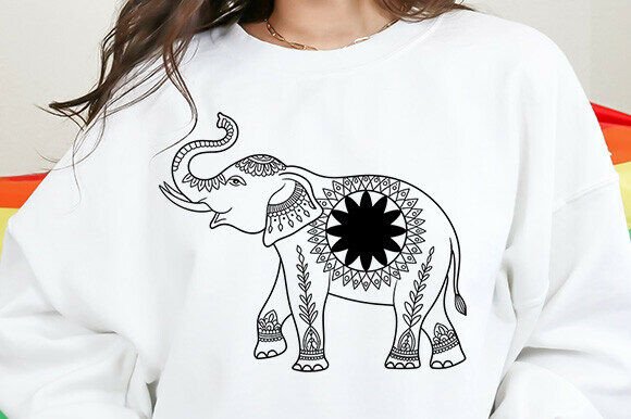 Floral Elephant Svg,Elephant Png, Review