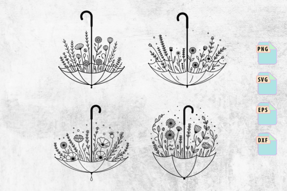 Floral Umbrella SVG Bundle Review