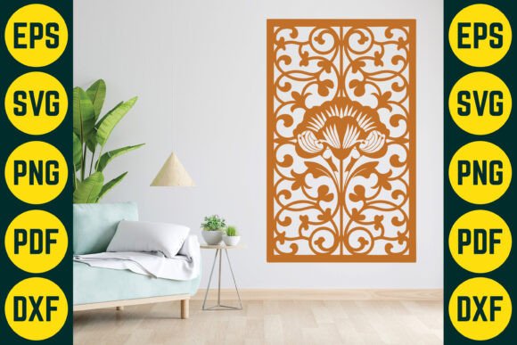 Laser Cut Floral Panel SVG Design 9 Review