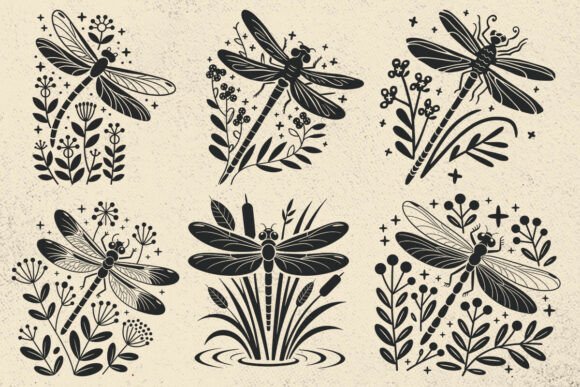 Magic Floral Dragonfly Svg Vector Files Review