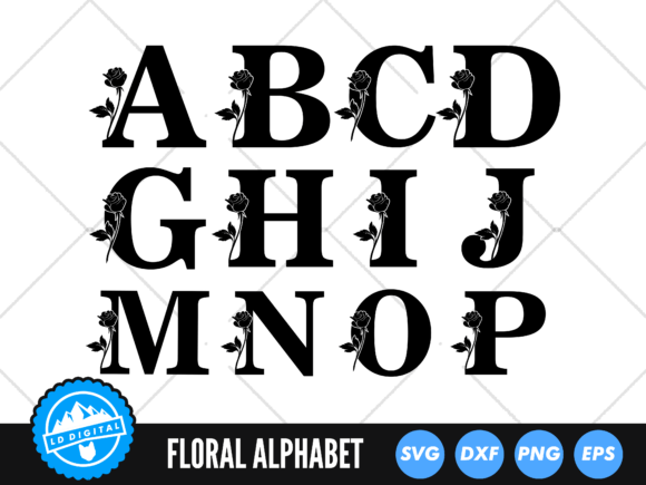 Rose Floral Alphabet SVG Review for Real Embroidery