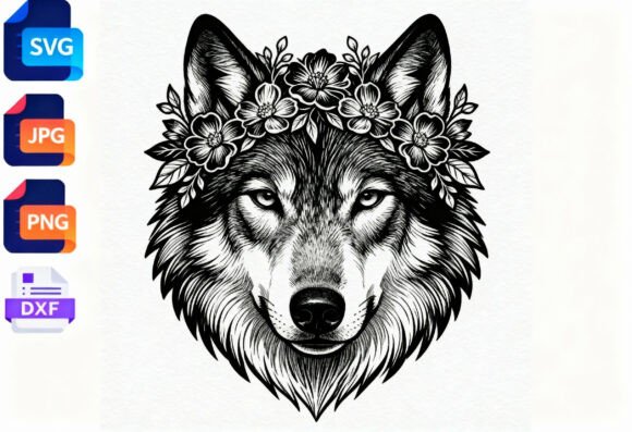Wolf Floral Crown SVG Cut File: A Designer's Real-World Review